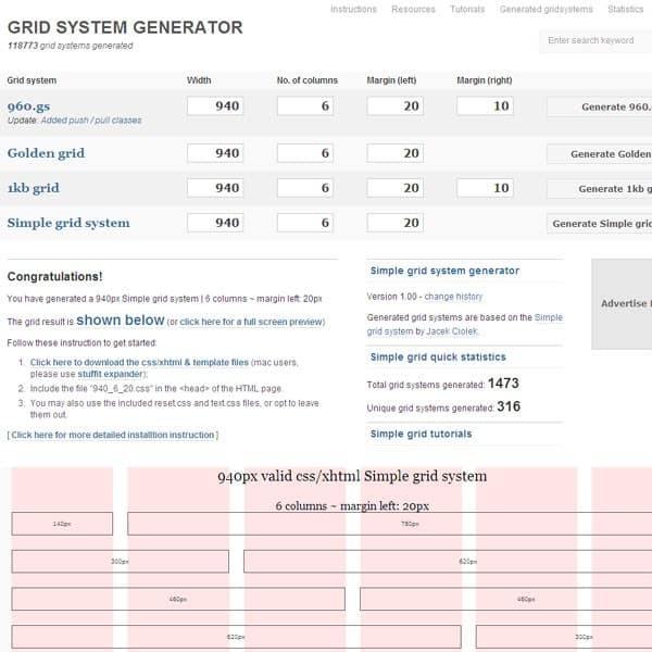 Grid System Generator