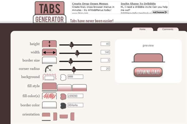 Tabs Generator