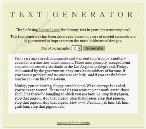 random paragraph generator
