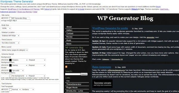 WordPress Theme Generator