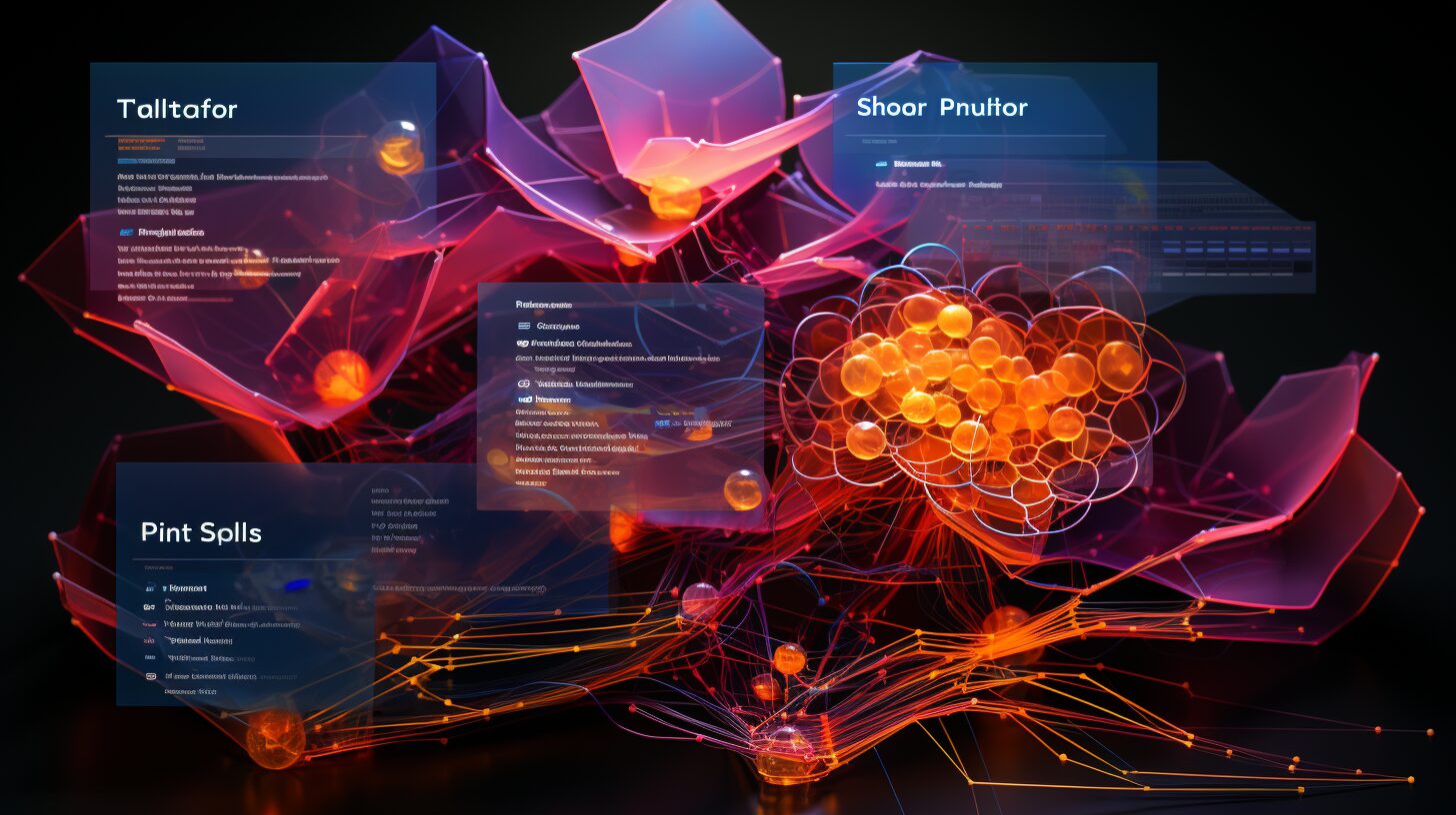 Stacked MVC folders with data flow.
