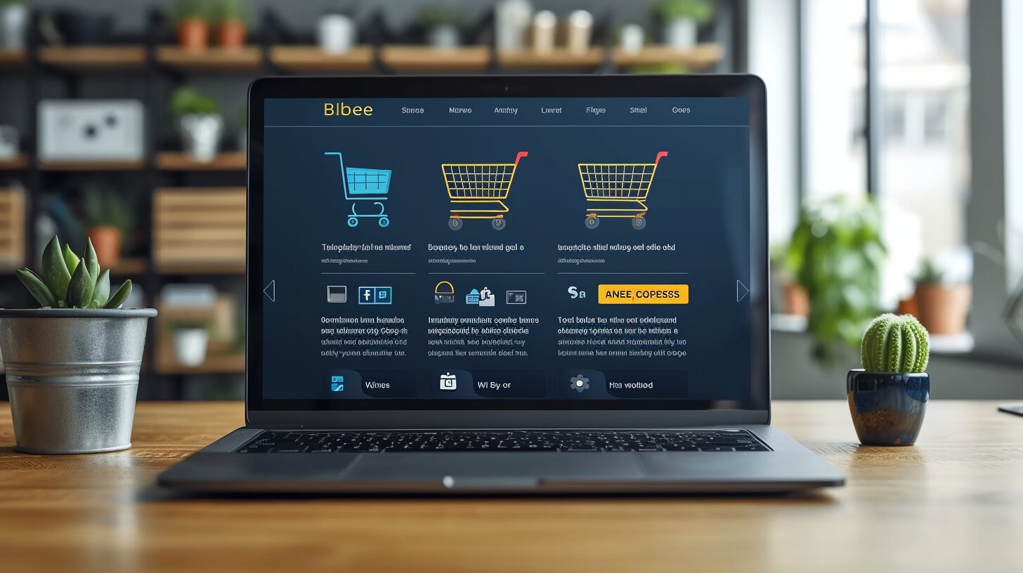 User integrating e-commerce, custom HTML, and SEO optimization on Bluehost's Website Builder.